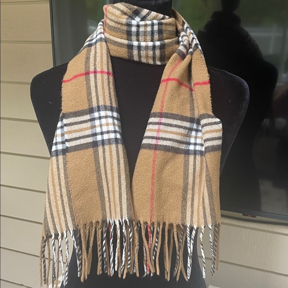 Cashmink Plaid Tartan Fringe Scarf - Picture 2 of 5